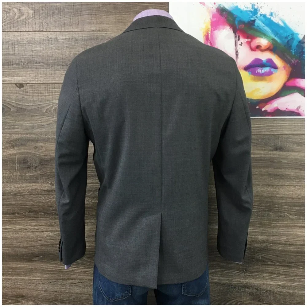 Banana Republic Mens Blazer Sport Coat Two Button‎ Jacket Wool 46R Casual Suits